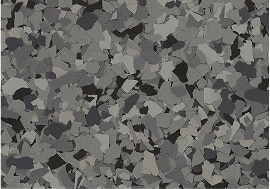 Nightfall decorative flake blend sample.